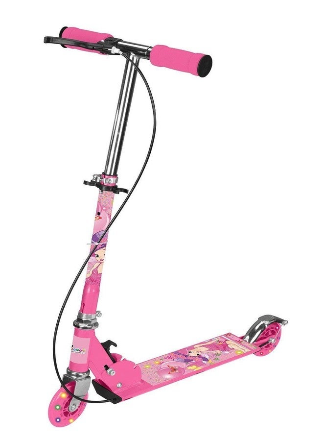 شريجي سكوتر شريجي رود رنر للأطفال من سن 3 إلى 14 سنة، ارتفاع قابل للتعديل، قابل للطي، عجلات من البولي يوريثان بإضاءة LED، يتحمل وزنًا يصل إلى 75 كجم، مزود بفرامل (قد يختلف اللون والطراز أحيانًا). - Image 3